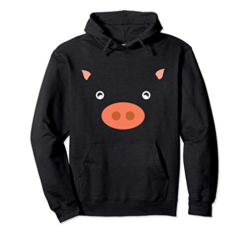 Disfraz de animal de cerdo lindo, Halloween fácil, rápido y Sudadera con Capucha