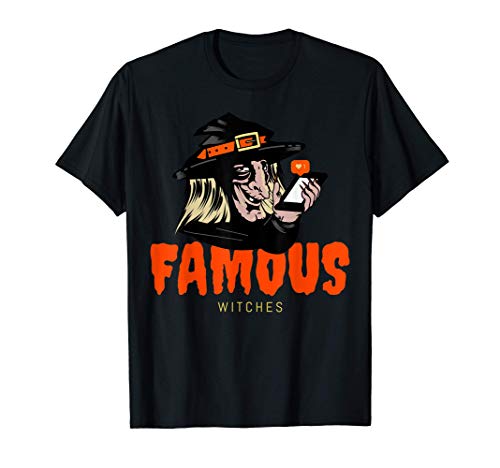 Disfraz De Brujas Famosas Halloween Camiseta