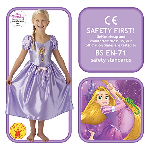 Disfraz de Rapunzel oficial de Disney, de Rubie's, para niñas