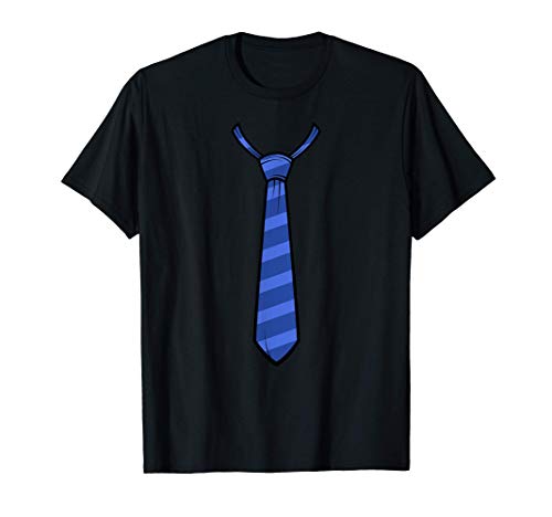 Disfraz Formal de Halloween con Corbata Azul Camiseta