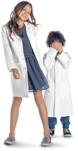 Dr. James Bata de Laboratorio Unisex para Niños con Botones a Presión (2-3 años)