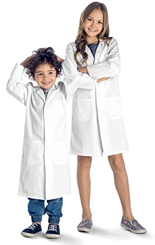 Dr. James Bata de Laboratorio Unisex para Niños con Botones a Presión (2-3 años)