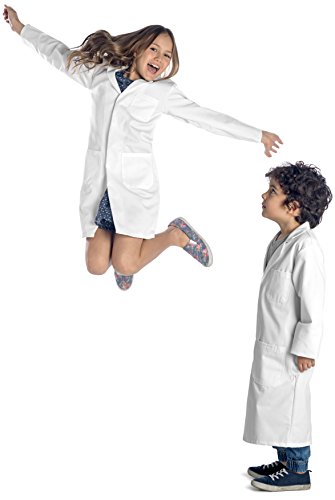 Dr. James Bata de Laboratorio Unisex para Niños con Botones a Presión (2-3 años)