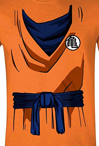 Dragon Ball Z – Disfraz de Goku, camiseta – Naranja naranja L