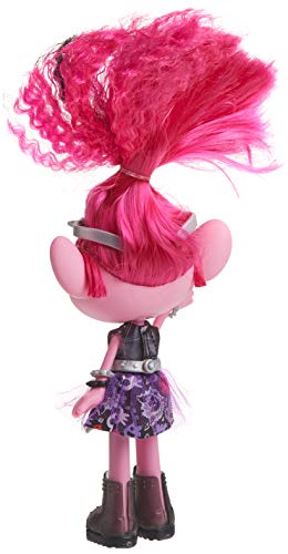 DreamWorks Trolls World Tour Glam Rockin' Poppy Muñeca de Moda con Vestido, Zapatos y más, Juguete de Moda para niñas