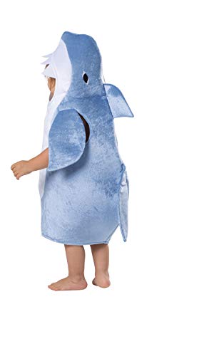 Dress Up America- Costume d'enfant Requin Bleu Ciel Tiburón, Color White Blue, Talla 4-6 años (Cintura: 71-76, Altura: 99-114 cm) (768-S)