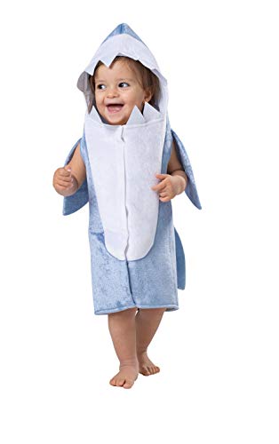 Dress Up America- Costume d'enfant Requin Bleu Ciel Tiburón, Color White Blue, Talla 4-6 años (Cintura: 71-76, Altura: 99-114 cm) (768-S)