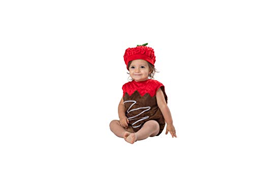 Dress Up America Disfraz de Fresa bañado en Chocolate, Multi, Talla 3-4 años (Cintura: 66-71, Altura: 91-99cm) Unisex niños