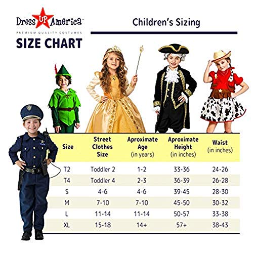 Dress Up America Medieval Princess Traje - Renacimiento Dress Up Set para niñas - El juego incluye vestido púrpura y Hennin Hat - M (8-10)