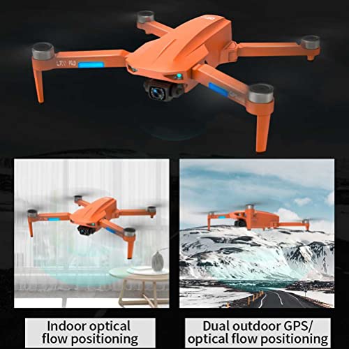 Drone Quadcopter Plegable, RC Drone para Adultos Niños, Drone GPS 5G WiFi FPV, GPS Drone con Cámara 4K ESC, Motor sin escobillas, con cardán Anti-vibración EIS, 3 Pilas, Mochila