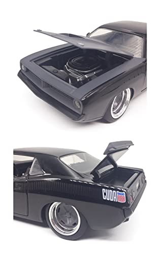 DZYWL Kits Modelos Coches Clásicos 1:24 para Plymouth Barracuda Aleación Fundición Presión Colección Modelos Coche Exhibición Artesanías Regalo Juguete Regalo Amor Vacaciones