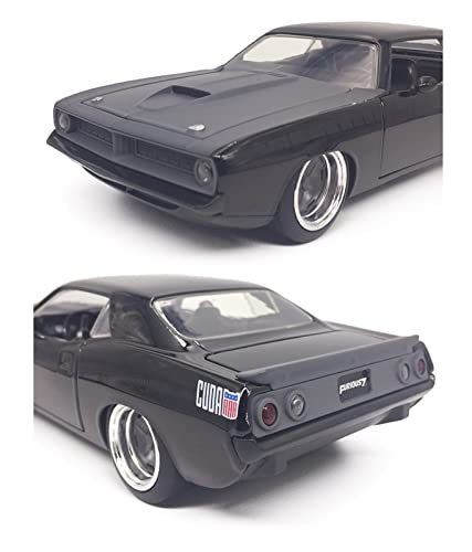 DZYWL Kits Modelos Coches Clásicos 1:24 para Plymouth Barracuda Aleación Fundición Presión Colección Modelos Coche Exhibición Artesanías Regalo Juguete Regalo Amor Vacaciones