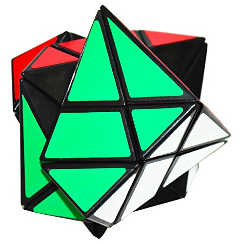 EASEHOME Pescado Speed Magic Puzzle Cube, FishRompecabezas Cubo Mágico PVC Pegatina para Niños y Adultos, Negro