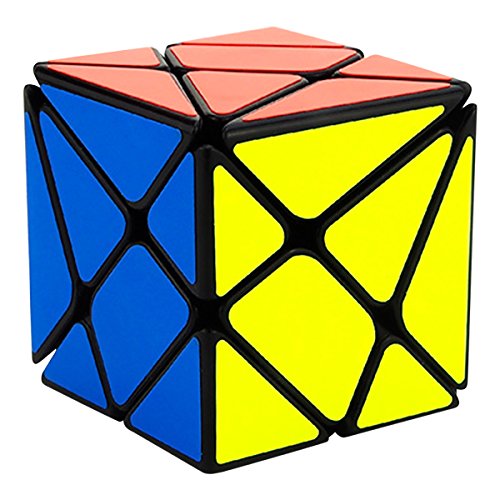 EASEHOME Pescado Speed Magic Puzzle Cube, FishRompecabezas Cubo Mágico PVC Pegatina para Niños y Adultos, Negro