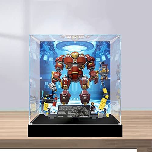 EcoGo Estuche de acrílico para LEGO Marvel Super Heroes 76105 The Hulkbuster, caja de exhibición a prueba de polvo para modelos coleccionables (no incluye modelo)