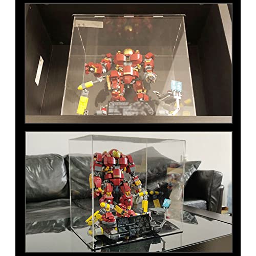 EcoGo Estuche de acrílico para LEGO Marvel Super Heroes 76105 The Hulkbuster, caja de exhibición a prueba de polvo para modelos coleccionables (no incluye modelo)