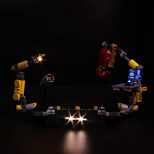 EcoGo Kit de iluminación LED para Lego Marvel Super Heroes 76105 El modelo de bloque de construcción Hulkbuster (no incluye modelo Lego)