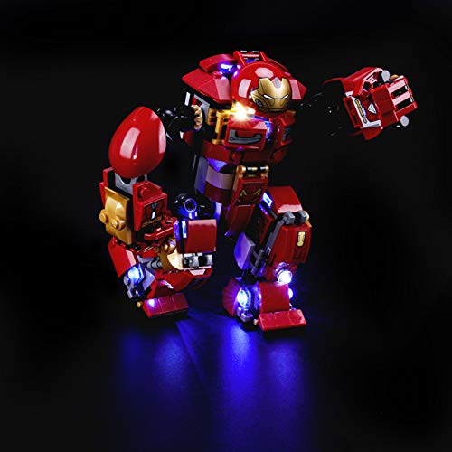 EcoGo Kit de luces LED para Lego 76104 Marvel Super Heroes The Hulkbuster Smash-Up bloque de construcción modelo (no incluye modelo Lego)