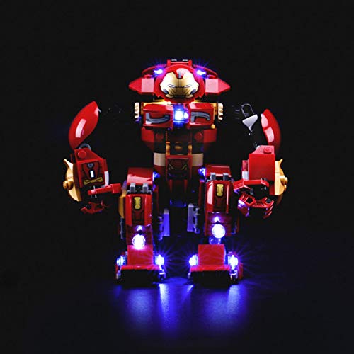 EcoGo Kit de luces LED para Lego 76104 Marvel Super Heroes The Hulkbuster Smash-Up bloque de construcción modelo (no incluye modelo Lego)