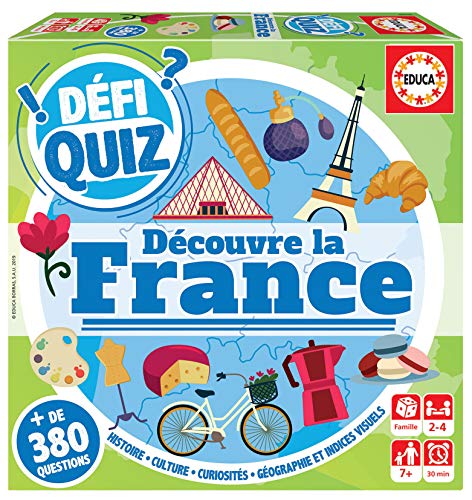 Educa Borrás Defi Quiz-Descouvrez La France - Juego de Mesa (18155)