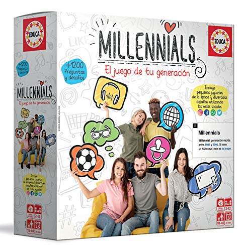 Educa - Millenial Generation. Juego de Mesa de Preguntas y desafíos sobre la Infancia de la generación Y. Entre 18 y 40 años. 18864