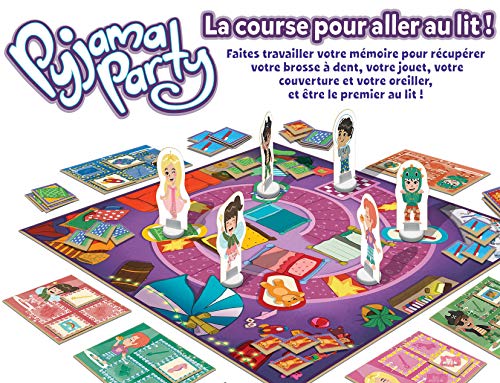 Educa - Pyjama Party ¡Una Carrera hasta la Cama! Juego de Mesa Infantil. A Partir de 6 años. Ref. 18849