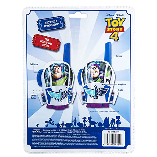 EKids- Toy Story 4 Walkie Talkies, Color Azul/Verde (RS414014)