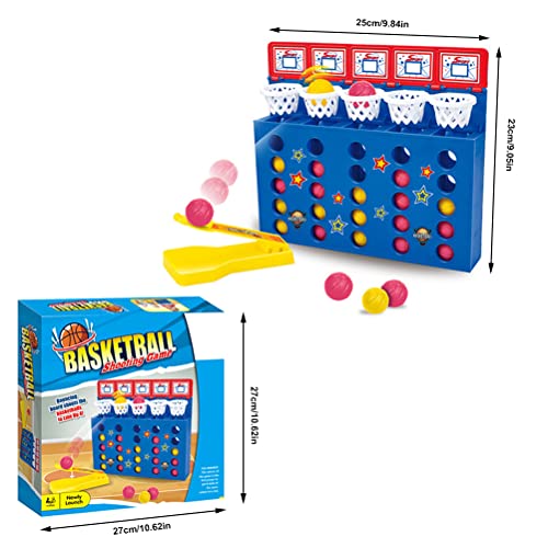 Eksesor Juego De Tiro De Baloncesto para NiñOs, Mini Juego De Tiro De Baloncesto, Juego De Enlace De Salto, Juego De Mesa Interactivo Juego Familiar, Juguete De Baloncesto con Dedos