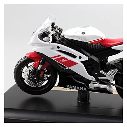 El Maquetas Coche Motocross Fantastico 1/18 para Yamaha YZF-R6 Motocicleta Superdeportiva Carrera Metal Diecast Bicicleta Modelo Coche Motor Juguete Moto Locomotora Regalos Juegos Mas Vendidos