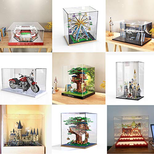 ELEpure - Vitrina de acrílico transparente para colección de Legos, Figuras, Maqueta