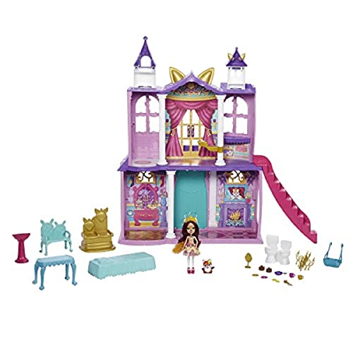 Enchantimals Royal Catillo del Baile Real con Felicity Fox y Flick Casa de Juguete con muñeca, Mascota y Accesorios (Mattel HCG59) + Patter Peacock y Flap, muñeca con Mascota (Mattel FXM74)