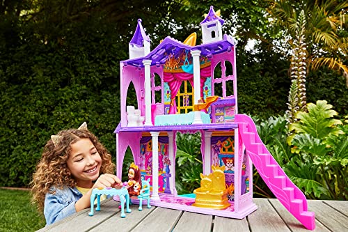 Enchantimals Royal Catillo del Baile Real con Felicity Fox y Flick Casa de Juguete con muñeca, Mascota y Accesorios (Mattel HCG59) + Patter Peacock y Flap, muñeca con Mascota (Mattel FXM74)