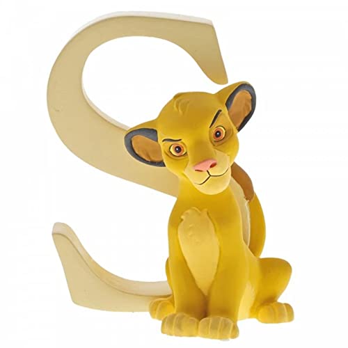 Enchanting Disney , Figura de Simba "El Rey León" y "S", Para coleccionar, Home Deco, Enesco