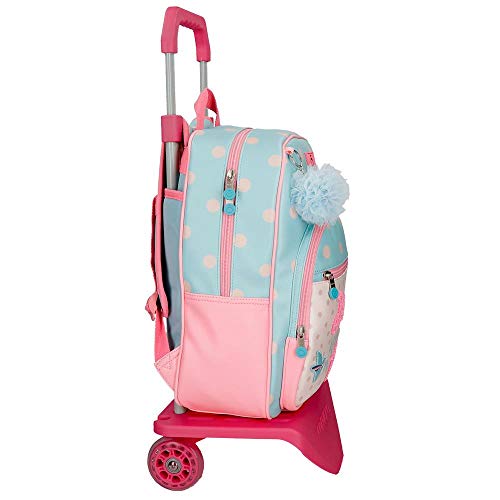 Enso Belle and Chic Mochila con Carro Multicolor 28,5x38x12 cms PVC 12.77L