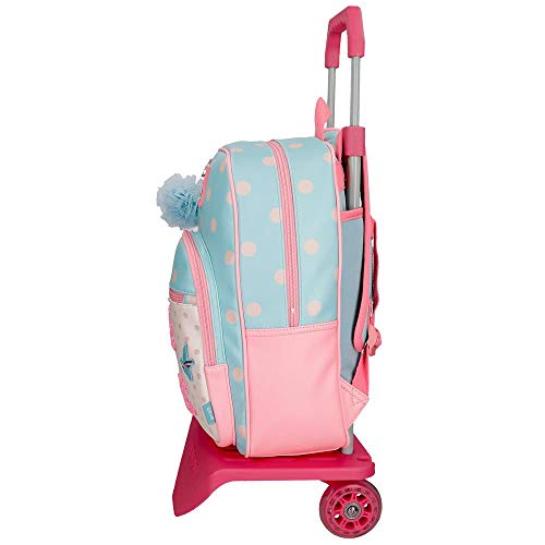 Enso Belle and Chic Mochila con Carro Multicolor 28,5x38x12 cms PVC 12.77L