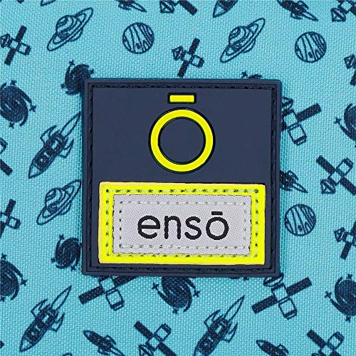 Enso My Space Estuche Dos Compartimentos Azul 23x9x7 cms Poliéster