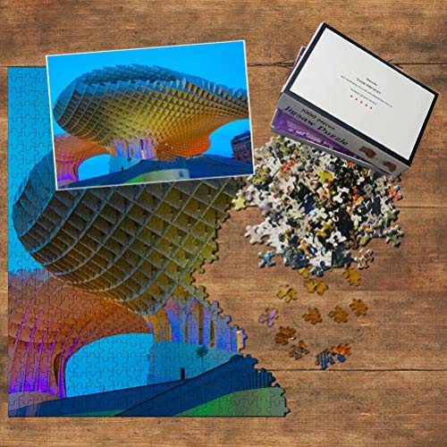 España Metropol Parasol Sevilla Puzzle 1000 Piezas para Adultos Familia Rompecabezas Recuerdo Turismo Regalo