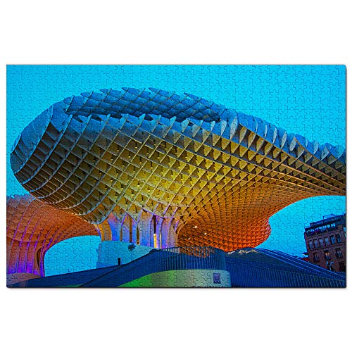 España Metropol Parasol Sevilla Puzzle 1000 Piezas para Adultos Familia Rompecabezas Recuerdo Turismo Regalo