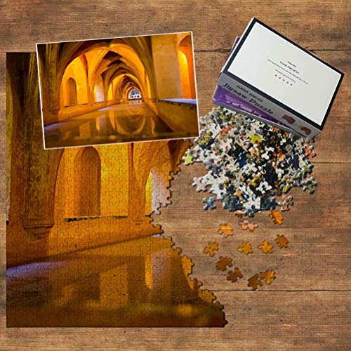 España Palacio Real Sevilla Puzzle 1000 Piezas para Adultos Familia Rompecabezas Recuerdo Turismo Regalo