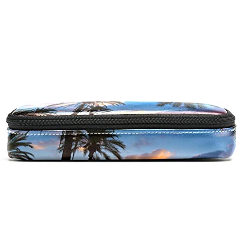 Estuche para lápices Estuche para oficina Almacenamiento grande Organizador de alta capacidad Mallorca Sunrise en Magaluf Palm Anova Beach para niños niñas estuche para lápices