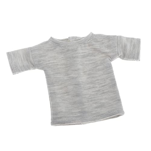 F Fityle Camiseta Casual de Manga Corta para Trajes de Muñecas Blythe 1/6 BJD - Gris