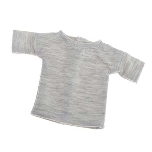 F Fityle Camiseta Casual de Manga Corta para Trajes de Muñecas Blythe 1/6 BJD - Gris