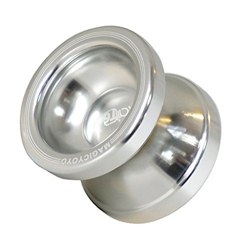 F Fityle Juguete Profesional Yoyo T5 Rodamientos de Bolas Royal Child Aleación de Aluminio - Plata T6