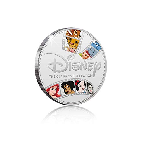 FANTASY CLUB Disney La Bella y la Bestia Edición Luxe - Moneda / Medalla bañada en Plata .999 - 65mm