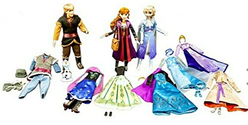 Fashion Elsa Anna Kristoff Doll Deluxe Set de regalo