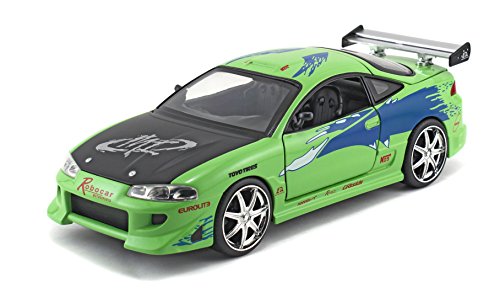 Fast & Furious Coche de réplica Fundido a presión del Mitsubishi Eclipse del 1995 a Escala 1:24