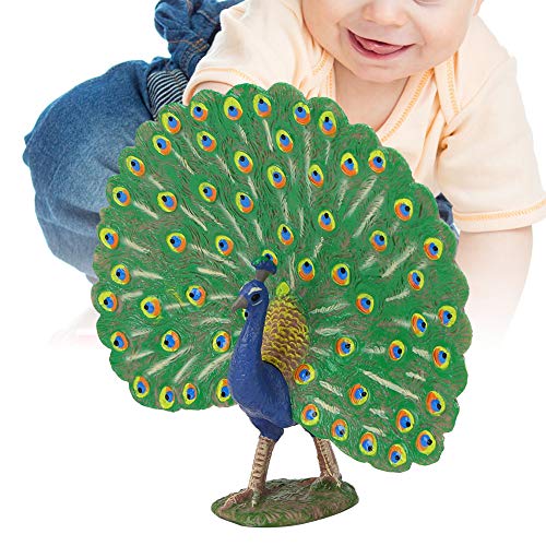 FastUU Ornamento del Pavo Real del Juguete de los niños, Modelo del Pavo Real, Regalo de la Oficina de la Navidad para el hogar(M-1434 Peacock)