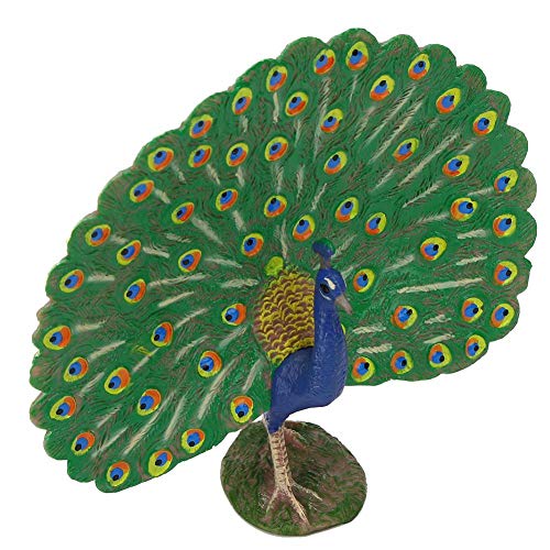 FastUU Ornamento del Pavo Real del Juguete de los niños, Modelo del Pavo Real, Regalo de la Oficina de la Navidad para el hogar(M-1434 Peacock)