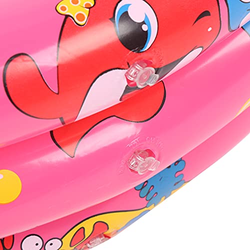 FECAMOS Pink Baby Pool, Piscina de Juegos de Agua Suave y Protectora para Interiores y Exteriores para niños(150cm)