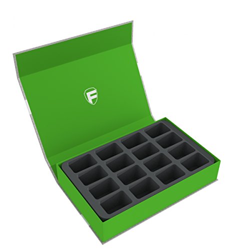 Feldherr Magnetic Box Green for 16 Blood Bowl Miniatures - 2016 Edition